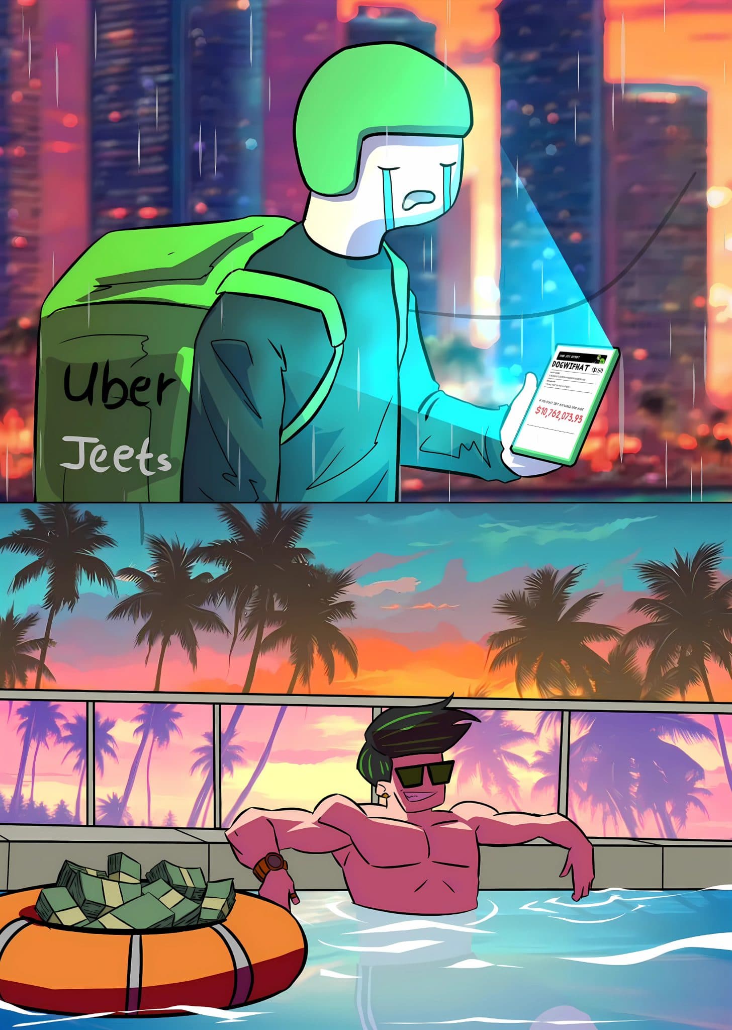 Mobile hero background